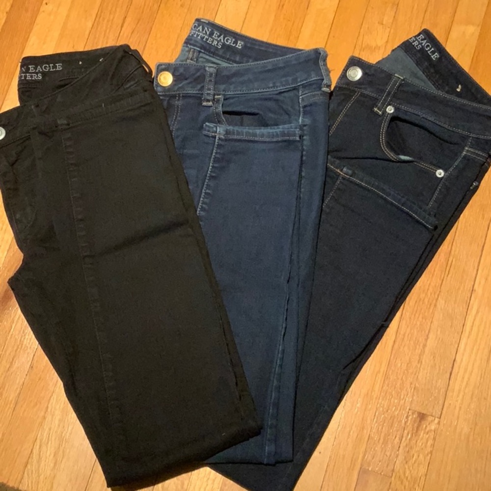 3 pairs American Eagle Skinny Jeans Size 8